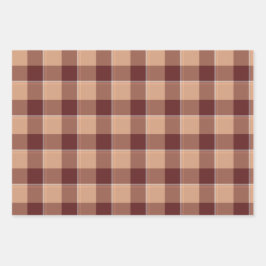 Hoja De Papel De Regalo Whiskey and Livid Brown Plaid