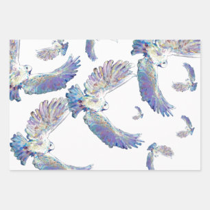 Hoja De Papel De Regalo White Dove Peace Love Bird Maureen Girard