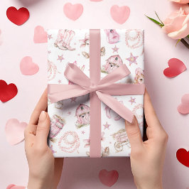 Hoja De Papel De Regalo Wild West Rodeo Cowgirl