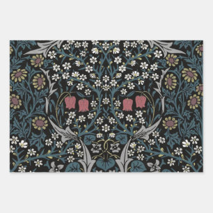 Hoja De Papel De Regalo William Morris Blackthorn Floral Art Nouveau