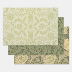 Hoja De Papel De Regalo William Morris Borage Boda Soft Green