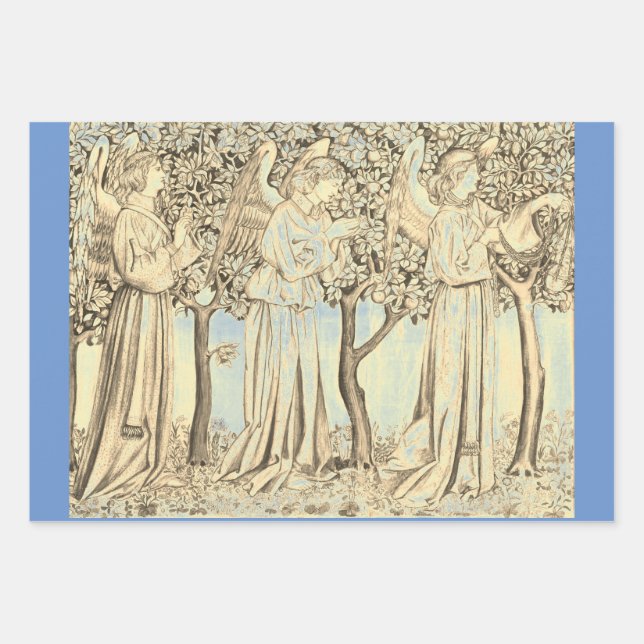 Hoja De Papel De Regalo William Morris DISEÑA ÁNGELES (Anverso 2)
