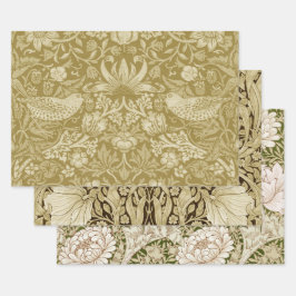Hoja De Papel De Regalo William Morris, Gold