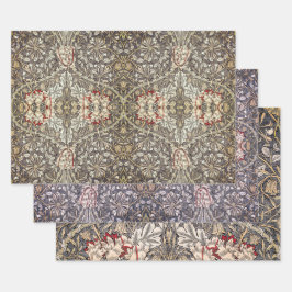 Hoja De Papel De Regalo William Morris Honeysuckle Design