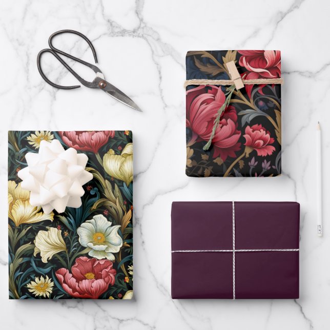 Hoja De Papel De Regalo William Morris Inspired 3 (Anverso)