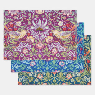 Hoja De Papel De Regalo William Morris, ladrón de fresas