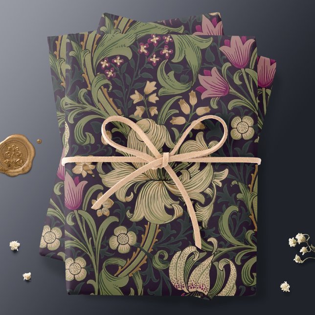 Hoja De Papel De Regalo William Morris Lily Art Nouveau Floral (Subido por el creador)