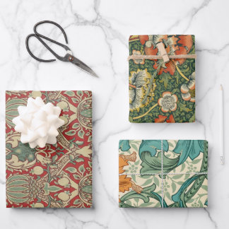 Hoja De Papel De Regalo William Morris Pack 7 Wrapping Paper Sheets