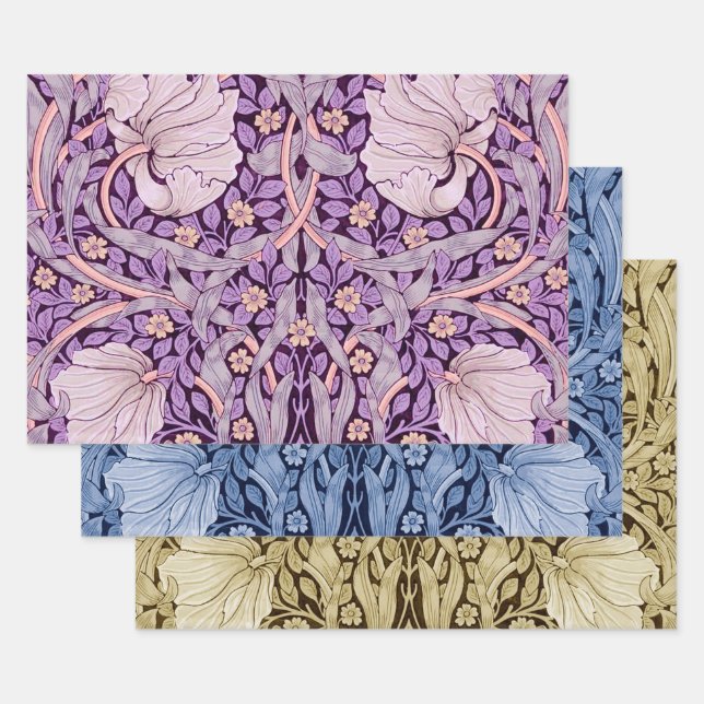 Hoja De Papel De Regalo William Morris, Pimpernel Monotone (Set)