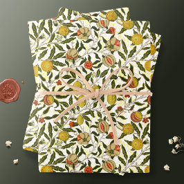 Hoja De Papel De Regalo William Morris Pomegranate & Lemon Frutos