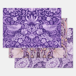 Hoja De Papel De Regalo William Morris, Purple