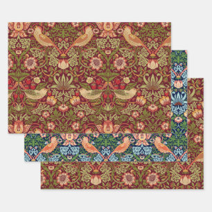 Hoja De Papel De Regalo William Morris Strawberry Thief Wrapping Paper