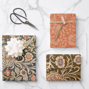 Hoja De Papel De Regalo William Morris Trent Garden Flower Classic Botanic