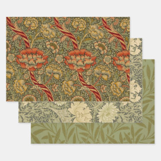 Hoja De Papel De Regalo William Morris Wandle English Floral Damask Design