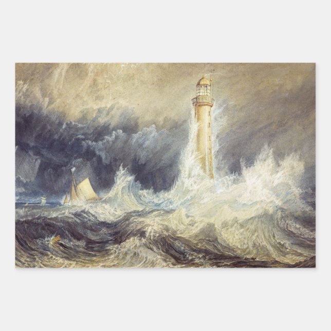 Hoja De Papel De Regalo William Turner - Faro de Bell Rock (Anverso)