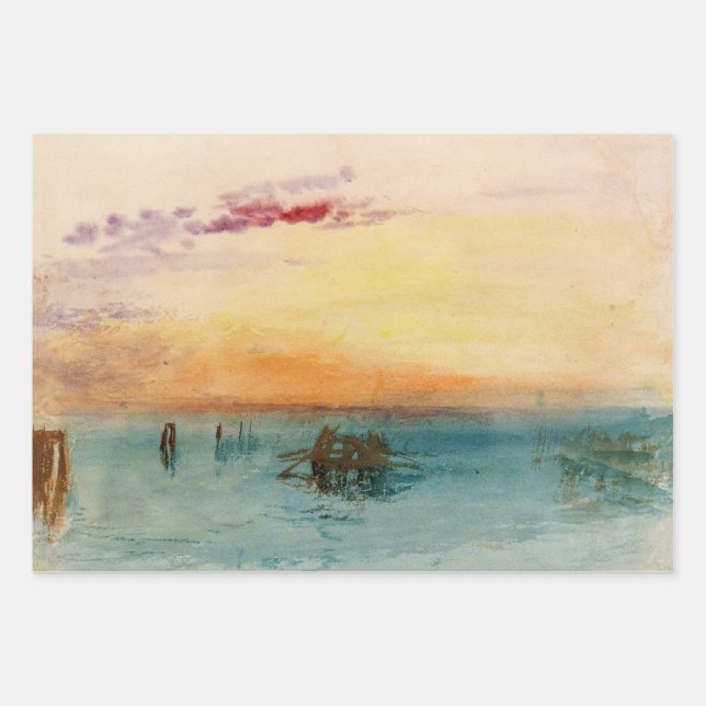 Hoja De Papel De Regalo William Turner - La laguna cerca de Venecia al ata (Anverso)