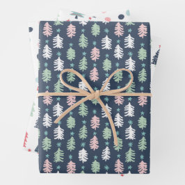 Hoja De Papel De Regalo Winter Blue Wrapping Paper Sheets