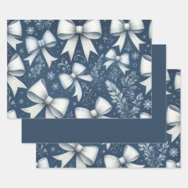 Hoja De Papel De Regalo Winter Bows