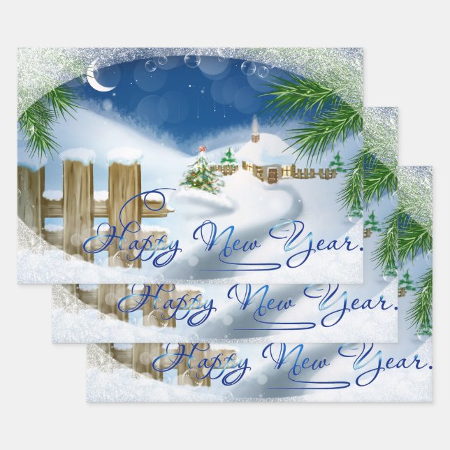 Hoja De Papel De Regalo Winter Wonderland (Set)
