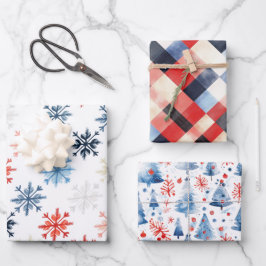 Hoja De Papel De Regalo Winter Wonderland Trio