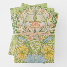 Wm Morris Myrtle Floral Arte Nouveau Pastel