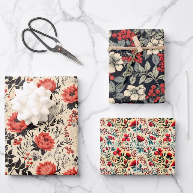 Hoja De Papel De Regalo Wolf Berry (Anverso)