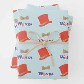 Hoja De Papel De Regalo Wonka Top Hat & Bow Tie