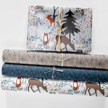 Woodland Animals Winter Woods