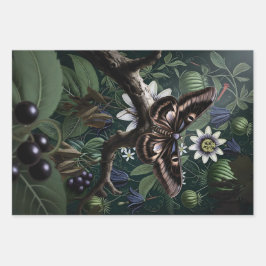 Hoja De Papel De Regalo  Woodland Moth