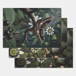 Hoja De Papel De Regalo Woodland Moth