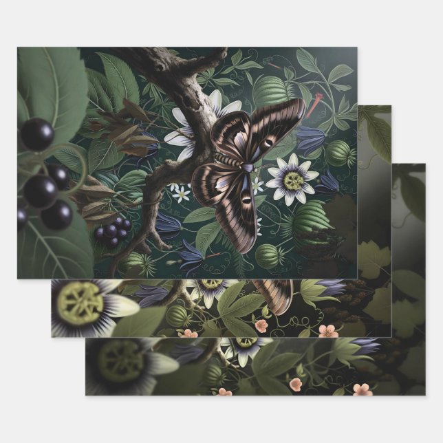 Hoja De Papel De Regalo  Woodland Moth (Set)