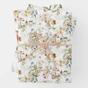 Hoja De Papel De Regalo WP Arte floral de vida fija holandés de los años