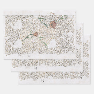 HOJA DE PAPEL DE REGALO WRAPPER PAPER : WILLIAM MORRIS : GARDEN TULIP