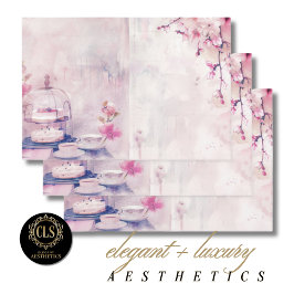 Hoja De Papel De Regalo Wrapping Paper – Decoupage - Vintage Tea Time 