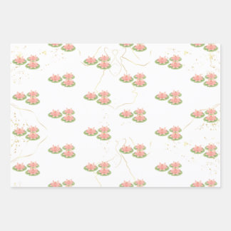 Hoja De Papel De Regalo Wrapping Paper Flat Sheet | Lotus and Party Theme