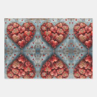 Hoja De Papel De Regalo Wrapping Paper Flat Sheet Set of 3