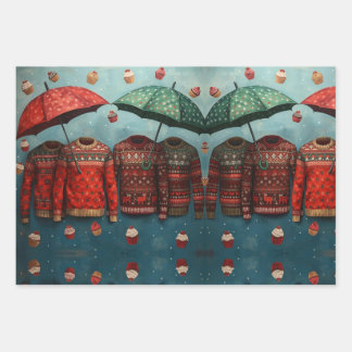 Hoja De Papel De Regalo Wrapping Paper Flat Sheet Set of 3