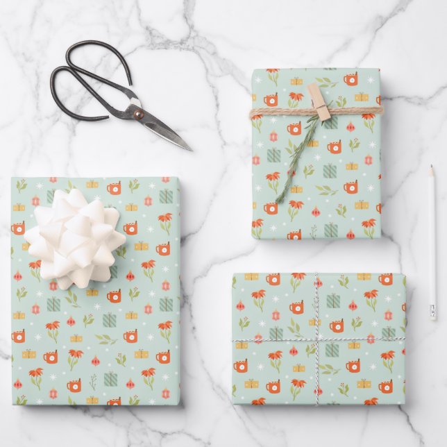 Hoja De Papel De Regalo Wrapping Paper - Holiday Wrapping Paper (Anverso)