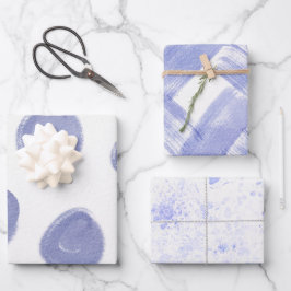 Hoja De Papel De Regalo Wrapping Paper Sheets - Blue Patterns