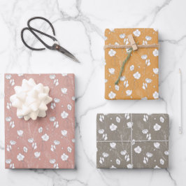 Hoja De Papel De Regalo Wrapping Paper Sheets - Floral Patterns