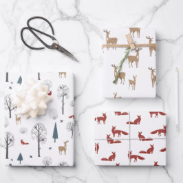 Hoja De Papel De Regalo Wrapping Paper Sheets - Winter Patterns