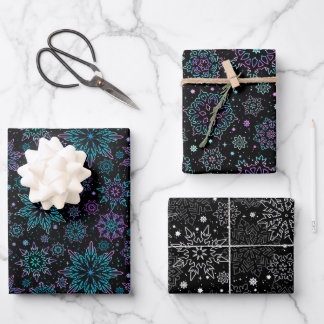 Hoja De Papel De Regalo Wrapping paper "Snowflakes"