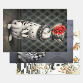 Hoja De Papel De Regalo Wrapping Paper Whimsy Rabits