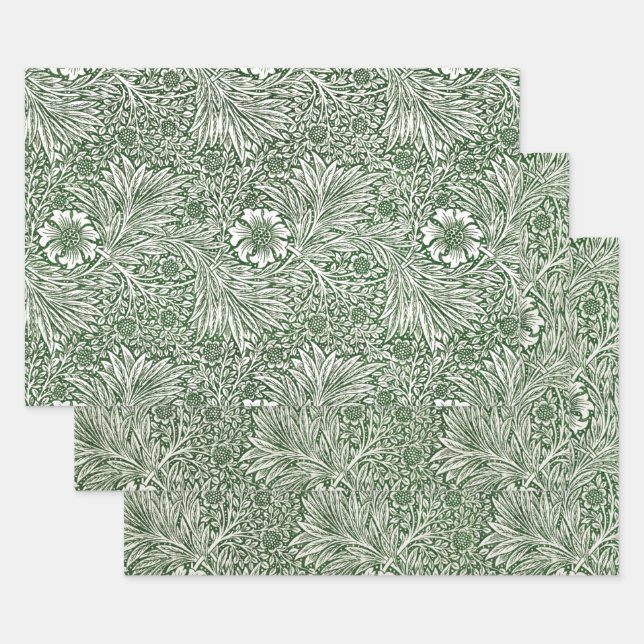 HOJA DE PAPEL DE REGALO WRAPPING PAPER : WILLIAM MORRIS : MARIGOLD (Set)