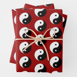 Hoja De Papel De Regalo Yin y Yang