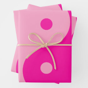 Hoja De Papel De Regalo Yin Yang Pink