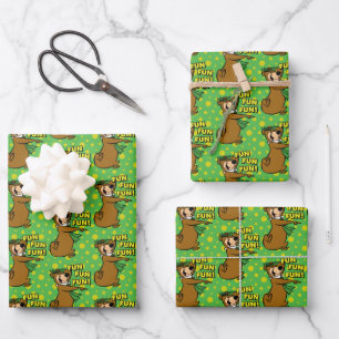 Hoja De Papel De Regalo Yogi Bear Fun Fun Fun