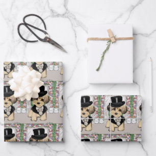 HOJA DE PAPEL DE REGALO YORKIE POO