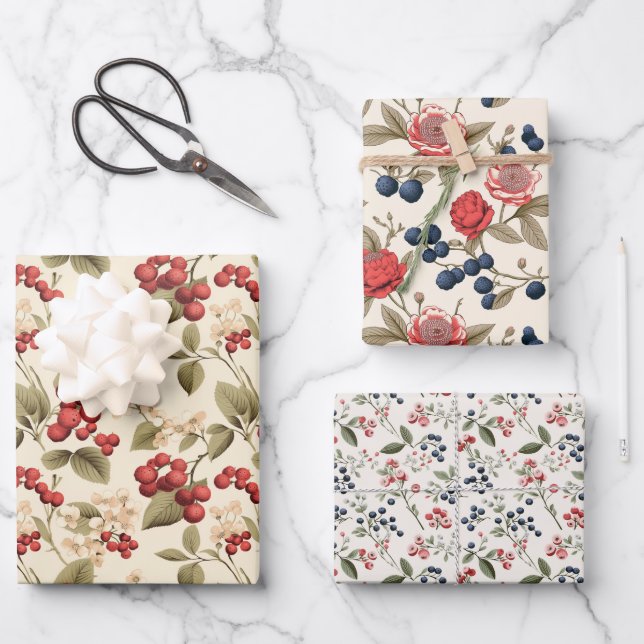 Hoja De Papel De Regalo Young Berry (Anverso)