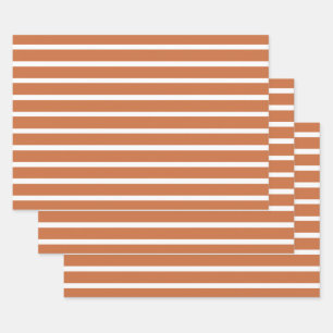 Hoja De Papel De Regalo Zest Neutral Stripes